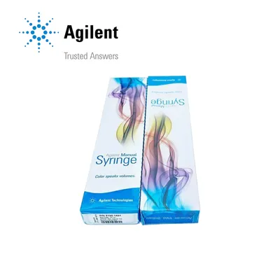 Agilent GC Manual Syringes, 50 mm, 25, Bevel, Removable, 10 μL, PTFE, 1 Each, Part No. 5190-1491 - Image 1