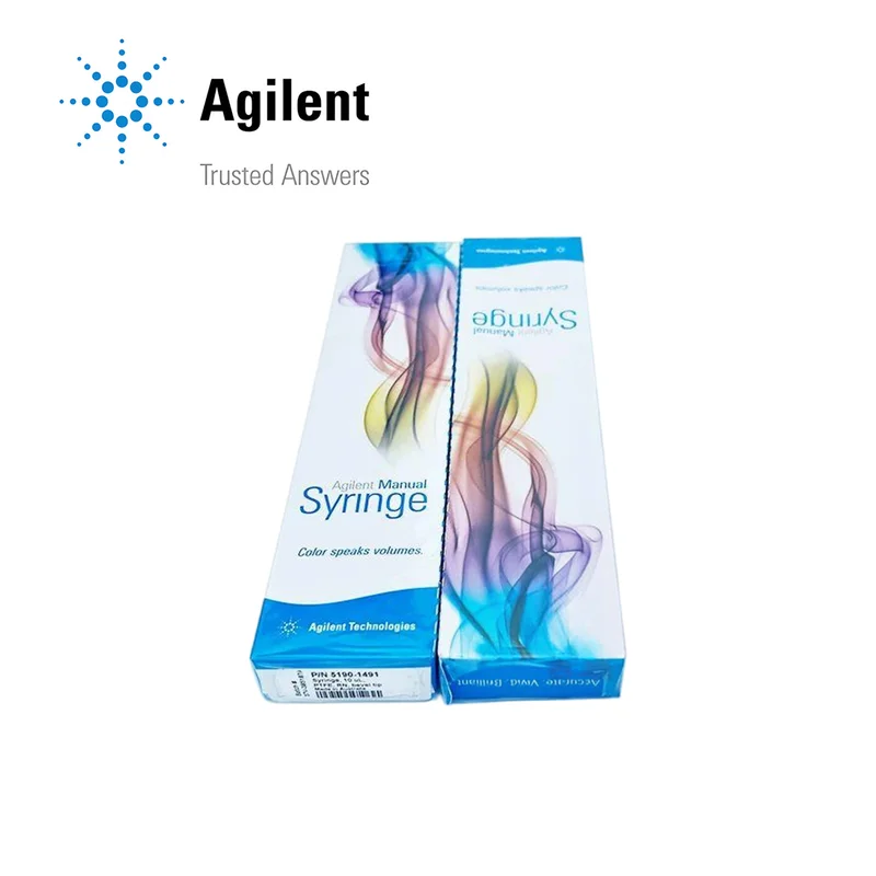 Agilent GC Manual Syringes, 50 mm, 25, Bevel, Removable, 10 μL, PTFE, 1 Each, Part No. 5190-1491