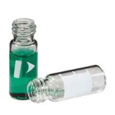 PerkinElmer Autosampler Vial, 2 mL, Snap Top, 8mm ID, Clear, Part No. N9302945 - Image 1
