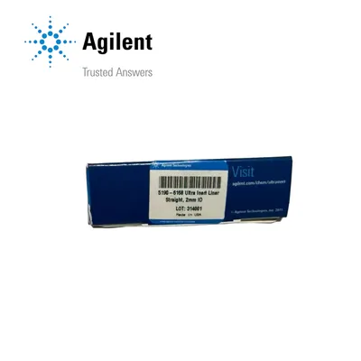 Agilent inlet liner, Ultra Inert, splitless, straight, 2 mm id, for use with HS Transferline, Part No. 5190-6168 - Image 1