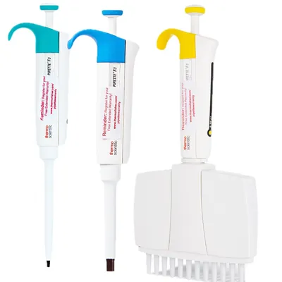 Thermo Finnpipette F3 Manual Adjustable Single Channel Pipette 2-20ul Micro, Part No. 4640020 - Image 1