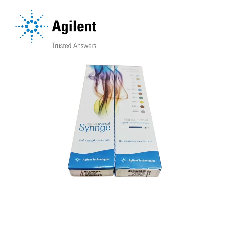 Agilent GC Manual Syringes, 50 mm, 26, Bevel, Fixed, 10 μL, Stainless Steel, 1 Each, Part No. 5190-1483
