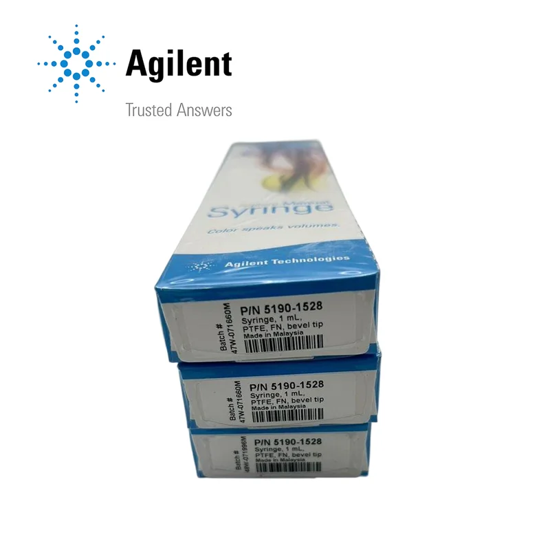 Agilent GC Manual Syringes, 50 mm, 22, Bevel, Fixed, 1 mL, PTFE, 1 Each, Part No. 5190-1528