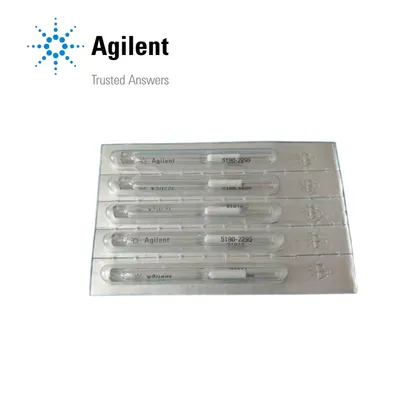 Agilent Inlet liner, Ultra Inert, split, low pressure drop, glass wool, 100/pk, Part No. 5190-3173 - Image 1
