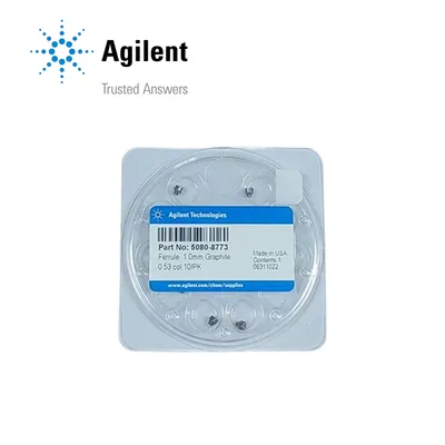 Agilent Ferrule, graphite, 1 mm id, for 0.53 mm capillary columns, 10/pk, Part No. 5080-8773 - Image 1