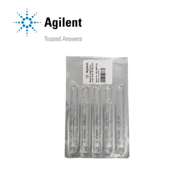 Agilent Inlet liner, splitless, single taper, glass wool, deactivated, 100/pk, Part No. 5190-2271 - Image 1