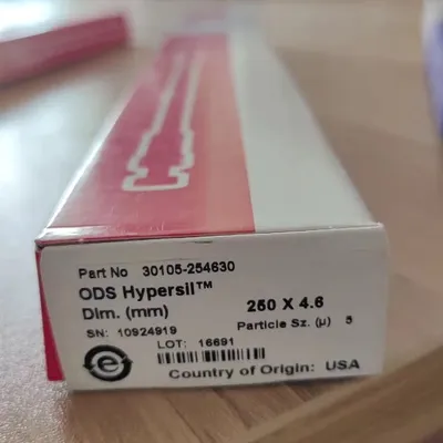 Thermo HYPERSIL GOLD C8 5UM 250X4MM COLUMN, Part No. 25205-254030 - Image 5