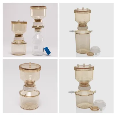 Nalgene FILTRHOLDR W/RCVR PSF,1000 ML, Filter Holder with Receiver, PSU, 500mL upper chamber, 1000mL receiver chamber, Part No. 300-4100 - Image 2