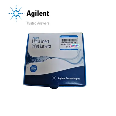 Agilent Inlet liner, Ultra Inert, split, low pressure drop, glass wool, 5/pk, Part No. 5190-3165 - Image 1