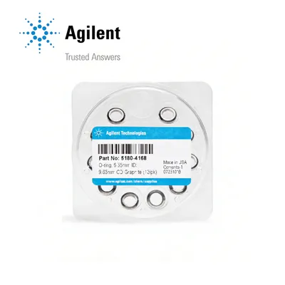 Agilent Inlet liner O-ring, graphite, 6.35 mm ID, 9.63 mm OD, 10/pk, Part No. 5180-4168 - Image 1