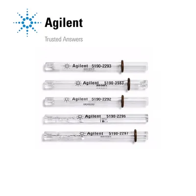 Agilent inlet liner, Ultra Inert, splitless, single taper, glass wool, Part No. 5190-2293 - Image 1
