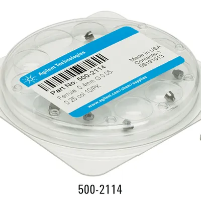 Agilent Ferrule, 40% graphite/60% Vespel, 1/4 inch, 10/pk, Part No. 5080-8774 - Image 2