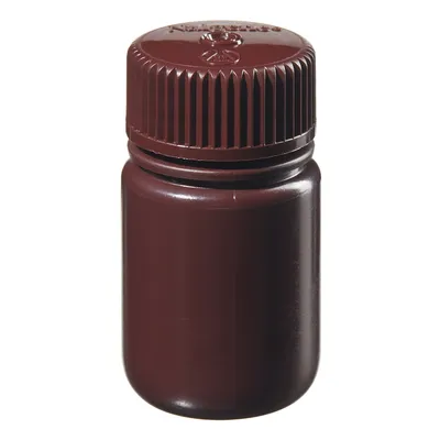 Nalgene BTL AMBR W/M HDPE,1OZ 30ML Amber Wide Mouth Bottle,HDPE,Amber PP Screw Cap,30ml, Part No. 2106-0001 - Image 4