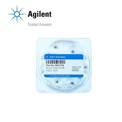 Agilent Ferrule, graphite, 0.4 mm id, for 0.05 mm to 0.25 mm columns, 10/pk, Part No. 500-2114 - Image 2