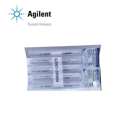 Agilent inlet liner, Ultra Inert, split, straight, glass wool, Part No. 5190-2294 - Image 1